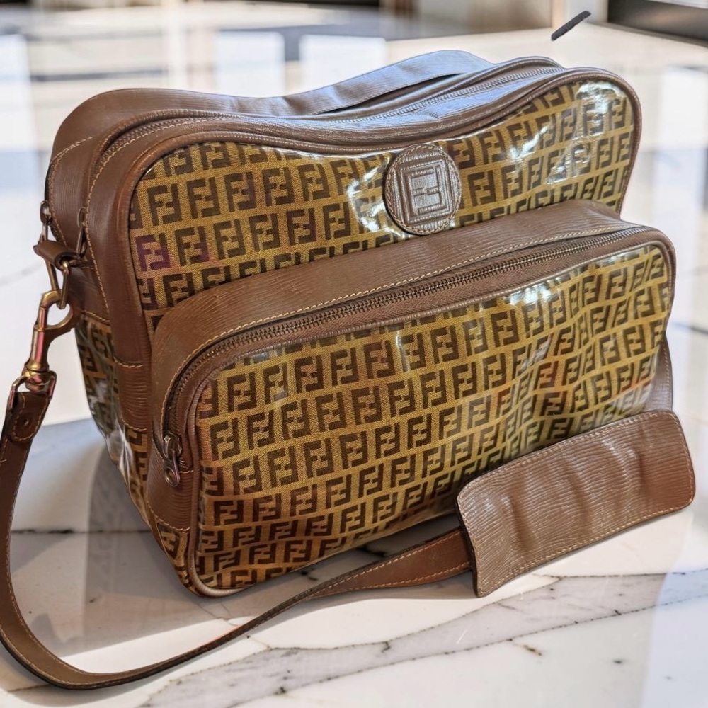 Fendi Brown Monogram Travel Bag